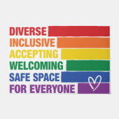LGBTQ Welcome Mat - LGBT Doormat - Cute Doormat (Voorkant)