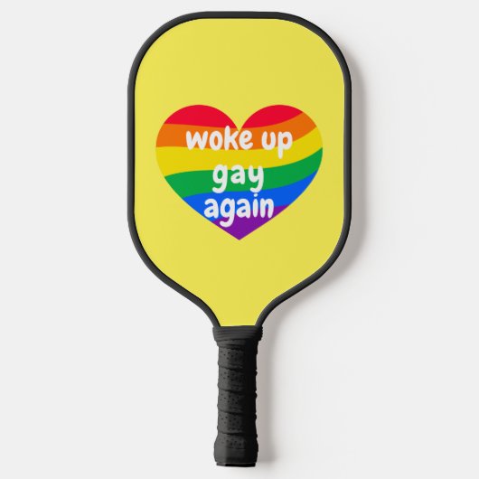 LGBTQ werd weer homo Pickleball Paddle (Achterkant)