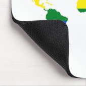 LGBTQ Wereldkaart Regenboog Muismat (Hoek)