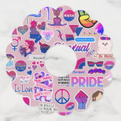 LGBTQ+ wijnglas Labels (Voorkant)