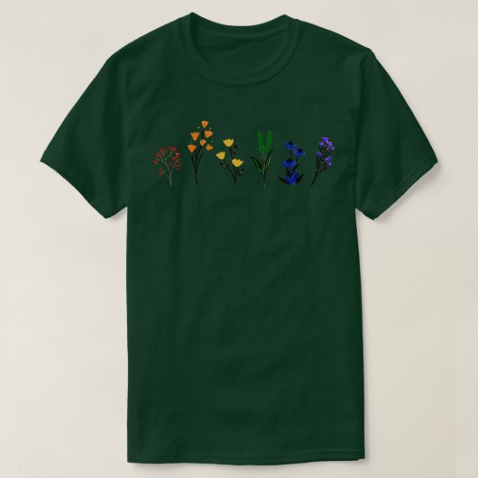 LGBTQ Wildflowers  T-shirt (Design voorkant)