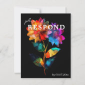 🌈 LGBTQ With dietary choice  Petals & Pride  RSVP Kaartje (Voorkant)