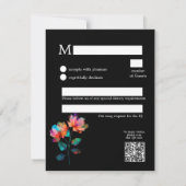 🌈 LGBTQ With song request  Petals & Pride  RSVP Kaartje (Achterkant)