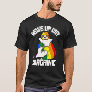 Lgbtq Woke Up Gay Opnieuw Sleuf T-shirt