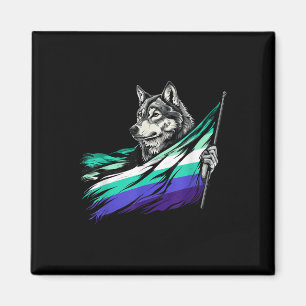 Lgbtq Wolf Gay Mannen Vlag Mlm Pride Lgbt Mlm Vlag Magneet