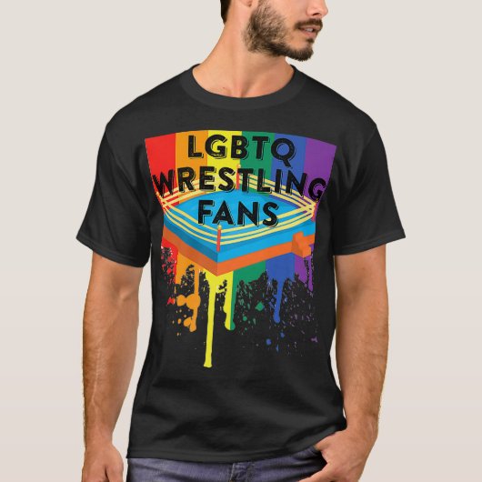 LGBTQ Wrestling Fans T-shirt (Voorkant)