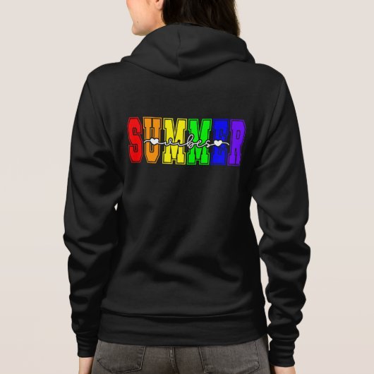 LGBTQ Zomerstemming | Regenboog Pride Hoodie (Achterkant)