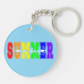 LGBTQ Zomerstemming | Regenboog Pride Sleutelhanger (Achterkant)