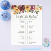 LGBTQ Zonnebloemen Bruidsmeisjes Spellen Flyer (Enkel)