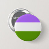 LGBTQA Genderqueer niet-Binaire BewustmakingsButto Ronde Button 5,7 Cm (Voorkant /achterkant)