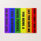 LGBTQA+ negeren de geisers Legpuzzel (Horizontaal)