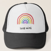 LGBTQA+ PRIDE [Love Wins] Trucker Pet (Voorkant)