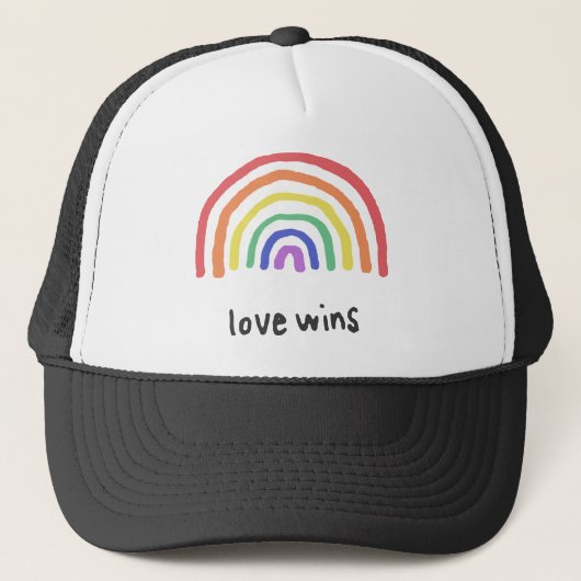 LGBTQA+ PRIDE [Love Wins] Trucker Pet (Voorkant)