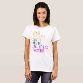 LGBTQA+ Pride maand regenboog vlag respecteren voo T-shirt (Voorkant volledig)