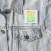 LGBTQA VIERKANTE BUTTON 5,1 CM (In situ)