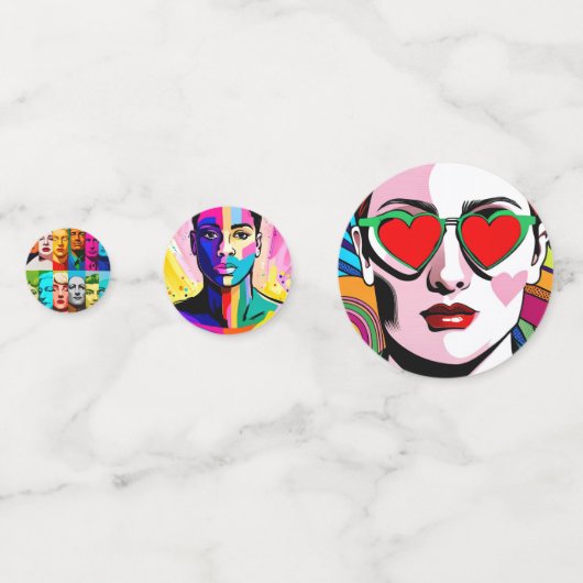 LGBTQI-gezichten Confetti (Voorkanten)