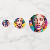 LGBTQI-gezichten Confetti (Achterkanten)