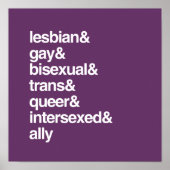 LGBTQI-LIJST POSTER (Voorkant)