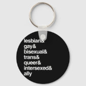 LGBTQI-LIJST SLEUTELHANGER (Voorkant)