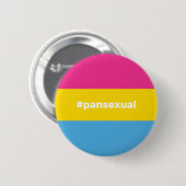 LGBTQI+ Pansexual Pride Flag Ronde Button 5,7 Cm (Voorkant /achterkant)
