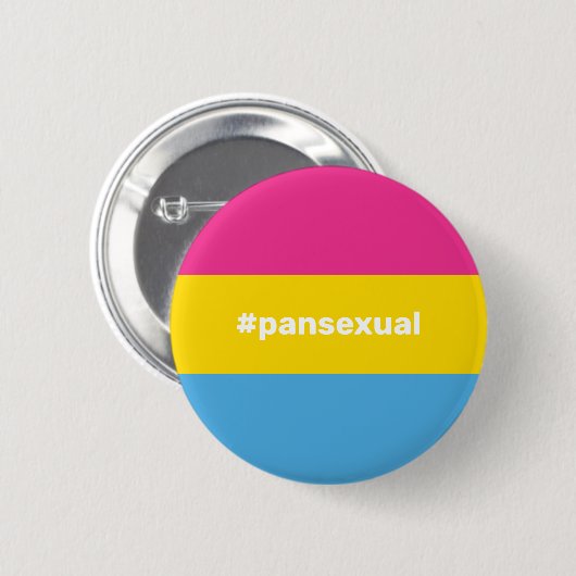 LGBTQI+ Pansexual Pride Flag Ronde Button 5,7 Cm (Voorkant /achterkant)