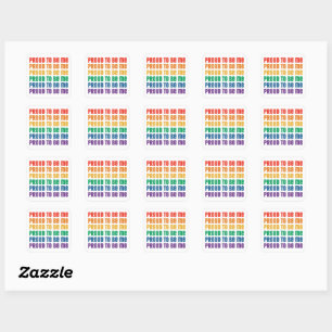 LGBTQI+ Pride: trots om me te zijn - Queer-Love Vierkante Sticker