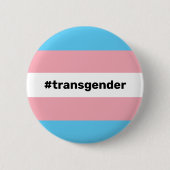 LGBTQI+ Transgender Pride Flag Ronde Button 5,7 Cm (Voorkant)