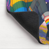 LGBTQIA+ Anime Meisje Lesbische Pride Gepersonalis Muismat (Hoek)