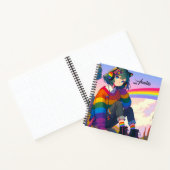 LGBTQIA+ Anime Meisje Lesbische Pride Gepersonalis Notitieboek (Binnen)
