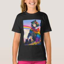 LGBTQIA+ Anime Meisje Lesbische Trots 