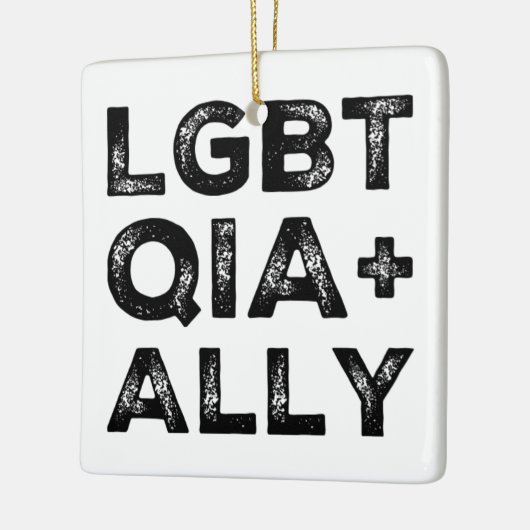 LGBTQIA+BONDGENOOT KERAMISCH ORNAMENT (Links)