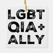 LGBTQIA+BONDGENOOT KERAMISCH ORNAMENT (Voorkant)