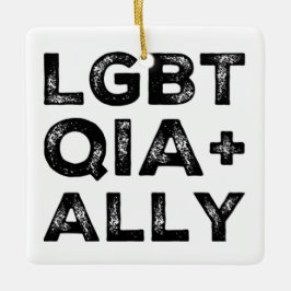 LGBTQIA+BONDGENOOT KERAMISCH ORNAMENT