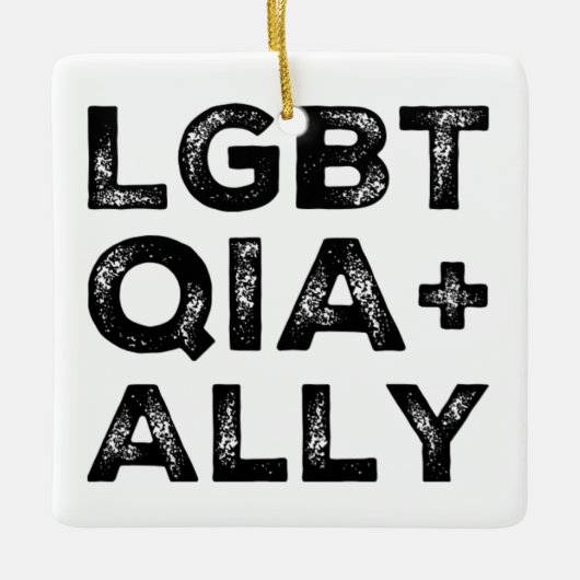 LGBTQIA+BONDGENOOT KERAMISCH ORNAMENT (Voorkant)