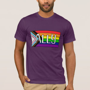 LGBTQIA+ Bondgenoot Regenboogvlag T-shirt