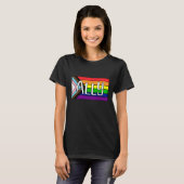 LGBTQIA+-bondgenoot | Regenboogvlag T-shirt (Voorkant volledig)