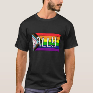 LGBTQIA+ Bondgenoot Regenboogvlag T-shirt