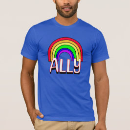LGBTQIA+ Bondgenoot | Schattige Regenboog en Hart  T-shirt