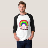 LGBTQIA+-bondgenoot | Schattigee Regenboog en Hart T-shirt (Voorkant volledig)