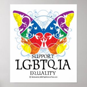 LGBTQIA Butterfly Poster