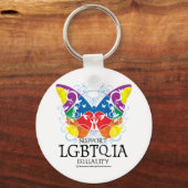 LGBTQIA Butterfly Sleutelhanger (Voorkant)