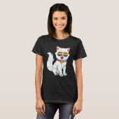 LGBTQIA Cat  Cat Owner Kitten T-shirt (Voorkant volledig)