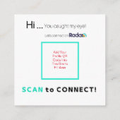 LGBTQIA+ Collectie - QR-Kaarten Vierkante Visitekaartje (Achterkant)