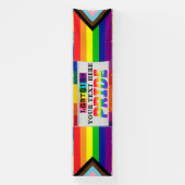 LGBTQIA+ GEPERSONALISEERDE GAY PRIDE Muur en Parad Spandoek (Verticaal)