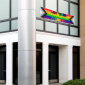 LGBTQIA+ GEPERSONALISEERDE GAY PRIDE Muur en Parad Spandoek (Buitenkant Gebouw)