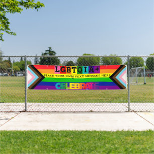 LGBTQIA+ GEPERSONALISEERDE GAY PRIDE Muur en Parad Spandoek