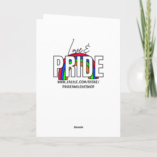 LGBTQIA+ | Ik weet dat de wereld eng voelt Kaart (Achterkant)