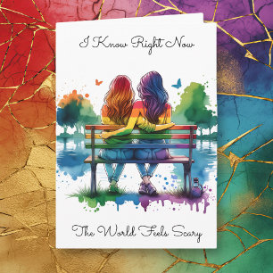 LGBTQIA+ Ik weet dat de wereld eng voelt Kaart
