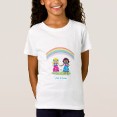 LGBTQIA Liefde is LIEFDE Rainbow Heart Pride T-shirt (Voorkant)