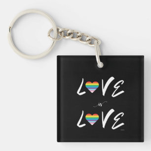 LGBTQIA Liefde Is Liefde, Trots, Regenboog Hart Sleutelhanger
